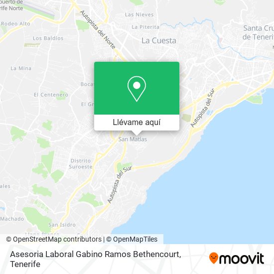 Mapa Asesoria Laboral Gabino Ramos Bethencourt