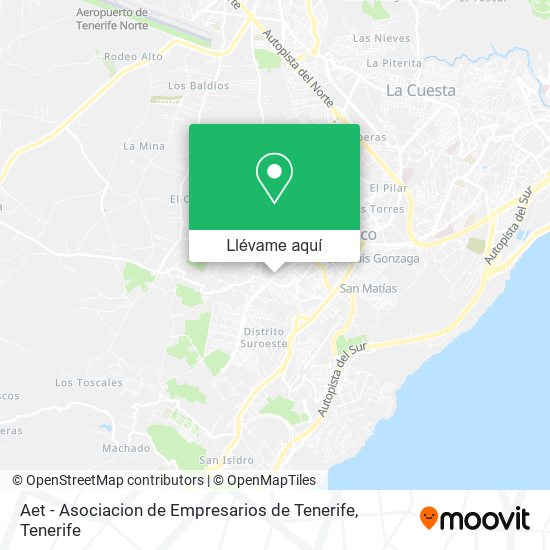 Mapa Aet - Asociacion de Empresarios de Tenerife