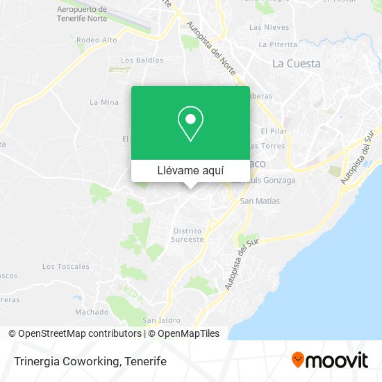 Mapa Trinergia Coworking