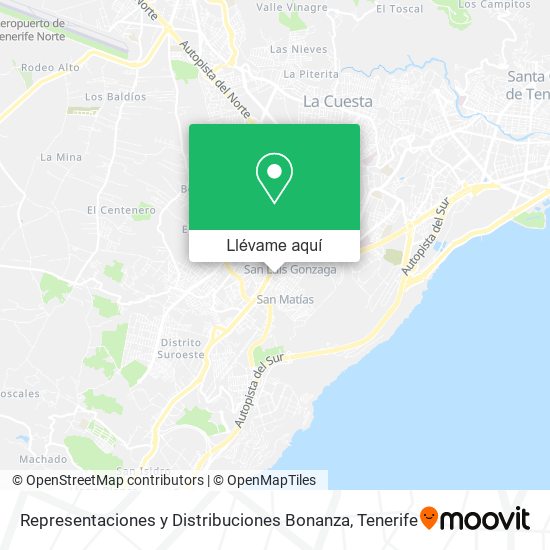 Mapa Representaciones y Distribuciones Bonanza