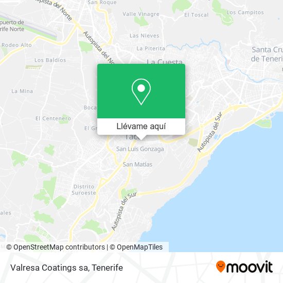 Mapa Valresa Coatings sa