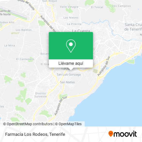 Mapa Farmacia Los Rodeos