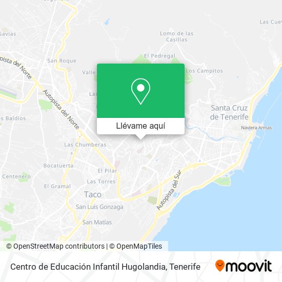 Mapa Centro de Educación Infantil Hugolandia