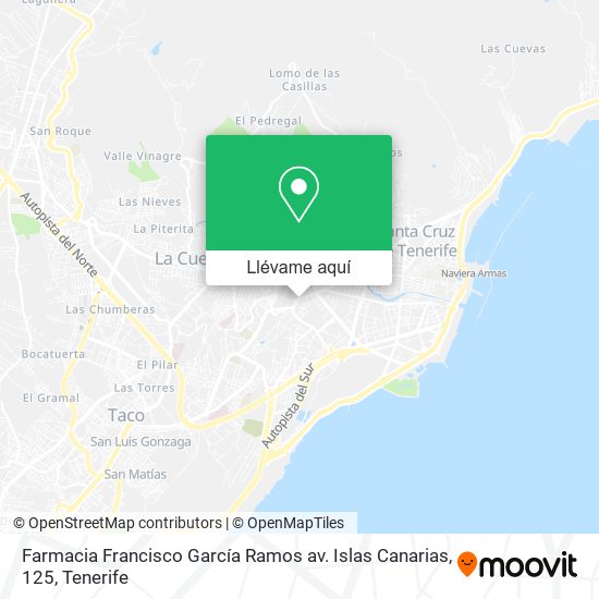 Mapa Farmacia Francisco García Ramos av. Islas Canarias, 125