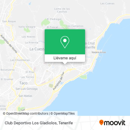 Mapa Club Deportivo Los Gladiolos