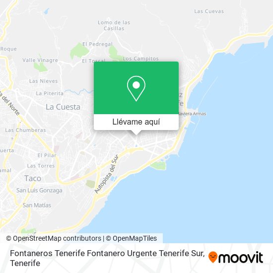 Mapa Fontaneros Tenerife Fontanero Urgente Tenerife Sur