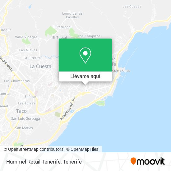 Mapa Hummel Retail Tenerife