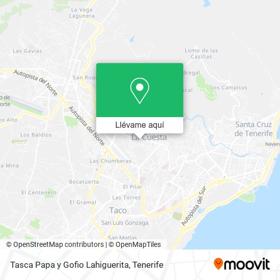 Mapa Tasca Papa y Gofio Lahiguerita