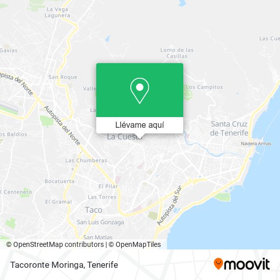 Mapa Tacoronte Moringa