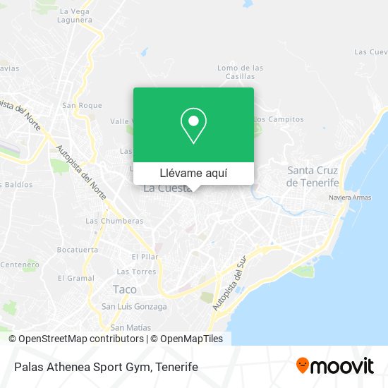 Mapa Palas Athenea Sport Gym