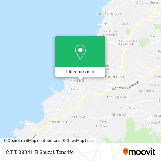 Mapa C.T.T. 38041 El Sauzal