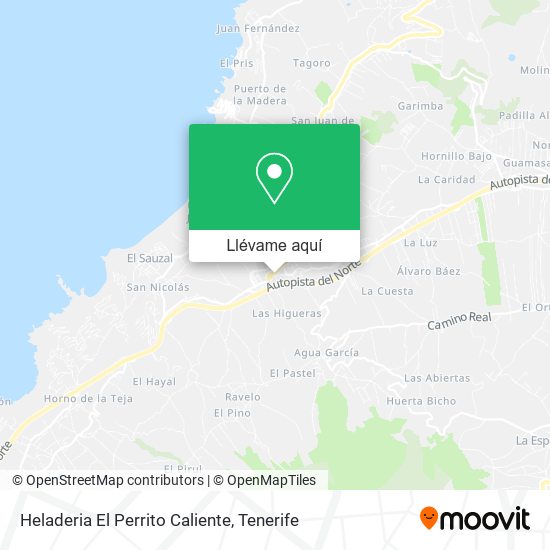 Mapa Heladeria El Perrito Caliente