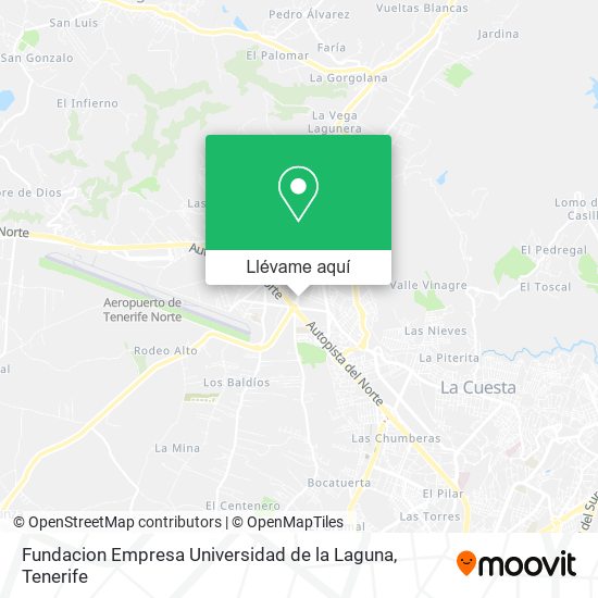 Mapa Fundacion Empresa Universidad de la Laguna