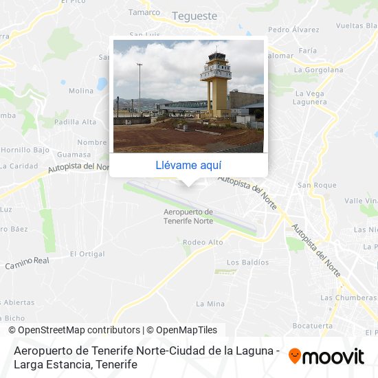 Mapa Aeropuerto de Tenerife Norte-Ciudad de la Laguna - Larga Estancia