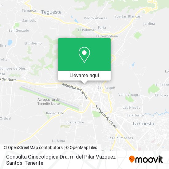 Mapa Consulta Ginecologica Dra. m del Pilar Vazquez Santos