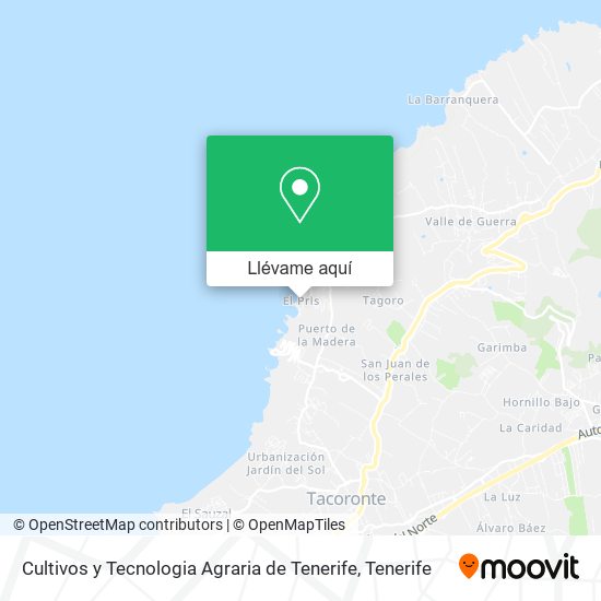 Mapa Cultivos y Tecnologia Agraria de Tenerife