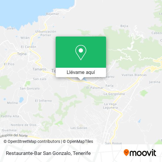 Mapa Restaurante-Bar San Gonzalo