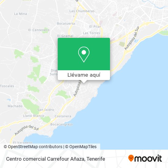Mapa Centro comercial Carrefour Añaza