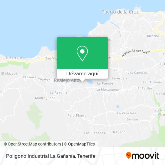 Mapa Poligono Industrial La Gañanía