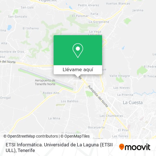 Mapa ETSI Informática. Universidad de La Laguna (ETSII ULL)