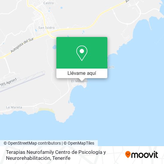 Mapa Terapias Neurofamily Centro de Psicología y Neurorehabilitación