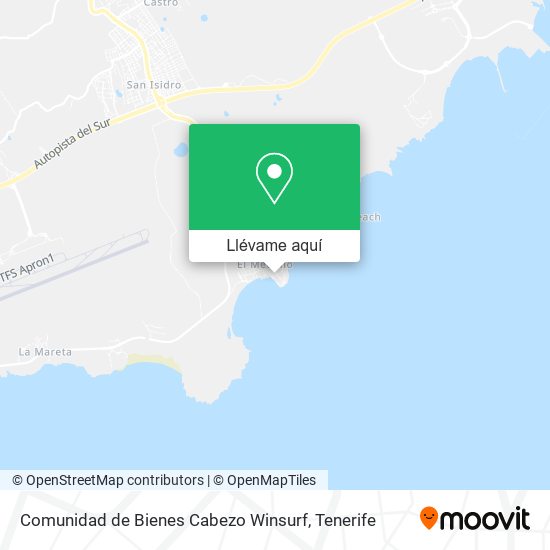 Mapa Comunidad de Bienes Cabezo Winsurf