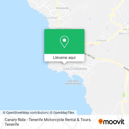 Mapa Canary Ride - Tenerife Motorcycle Rental & Tours
