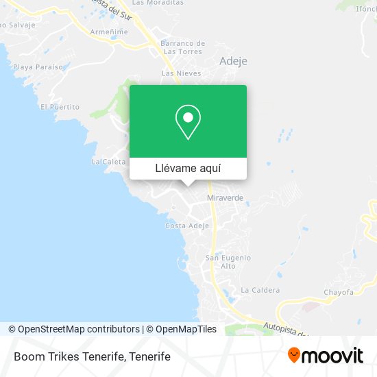 Mapa Boom Trikes Tenerife
