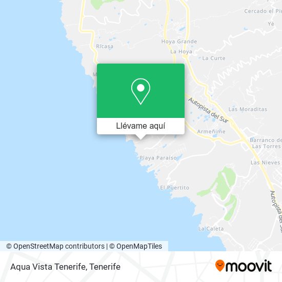 Mapa Aqua Vista Tenerife