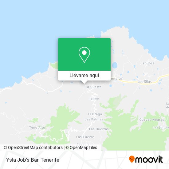 Mapa Ysla Job's Bar