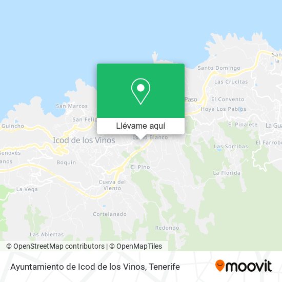 Mapa Ayuntamiento de Icod de los Vinos