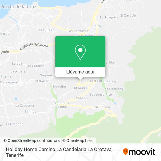 Mapa Holiday Home Camino La Candelaria La Orotava