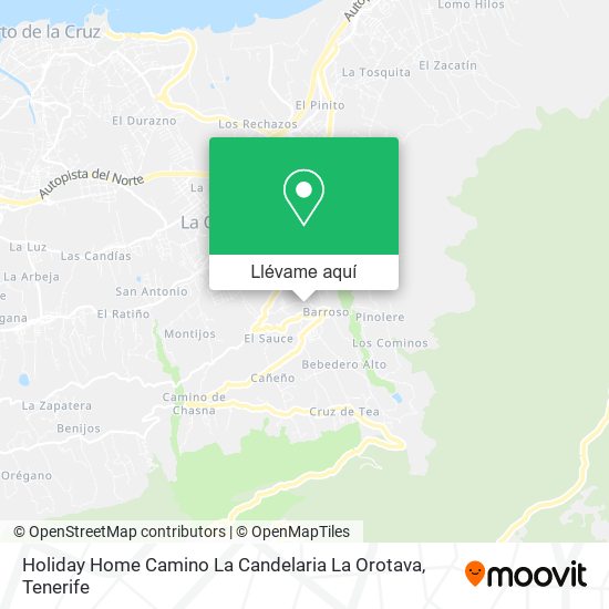 Mapa Holiday Home Camino La Candelaria La Orotava