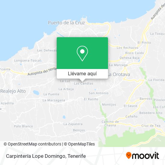 Mapa Carpintería Lope Domingo