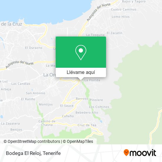 Mapa Bodega El Reloj