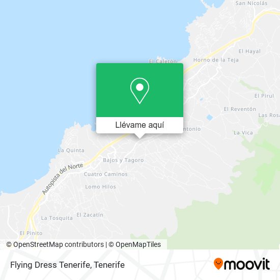 Mapa Flying Dress Tenerife