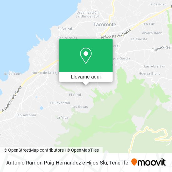 Mapa Antonio Ramon Puig Hernandez e Hijos Slu