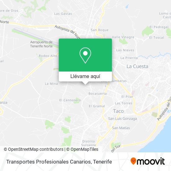 Mapa Transportes Profesionales Canarios