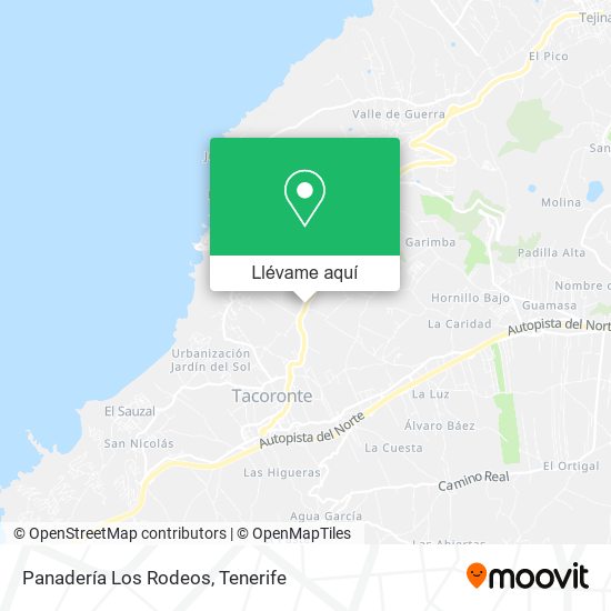 Mapa Panadería Los Rodeos