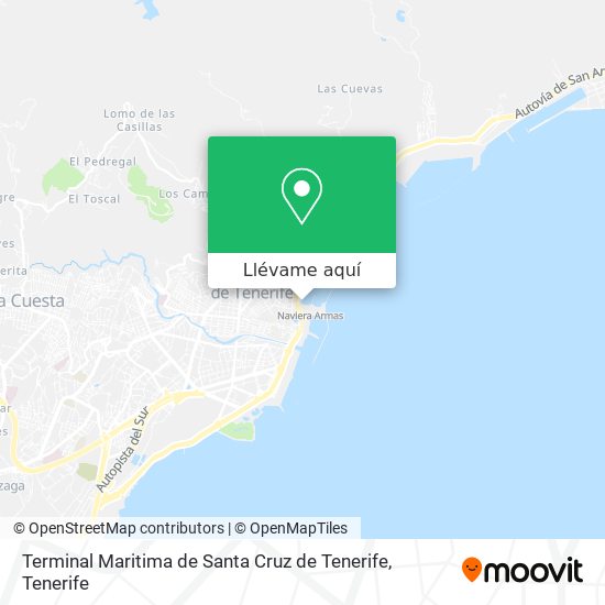 Mapa Terminal Maritima de Santa Cruz de Tenerife
