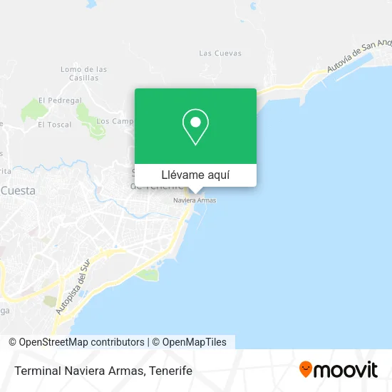 Mapa Terminal Naviera Armas