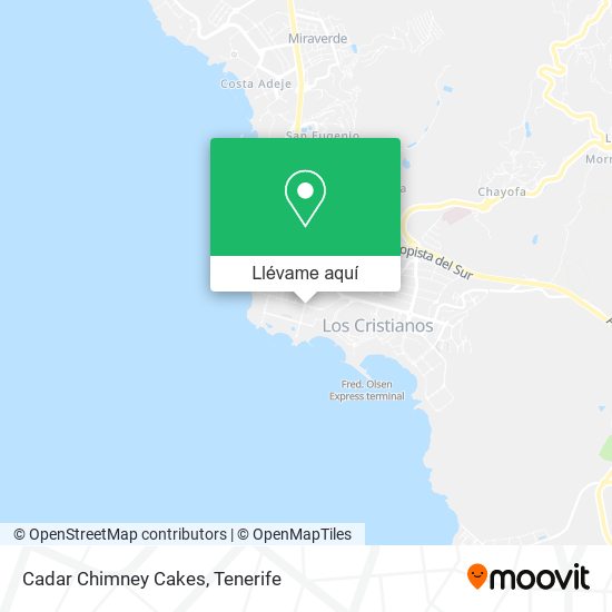 Mapa Cadar Chimney Cakes