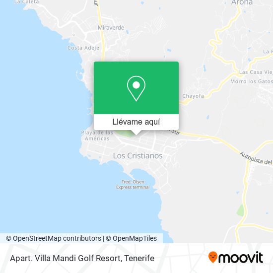 Mapa Apart. Villa Mandi Golf Resort