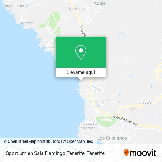 Mapa Sportium en Sala Flamingo Tenerife