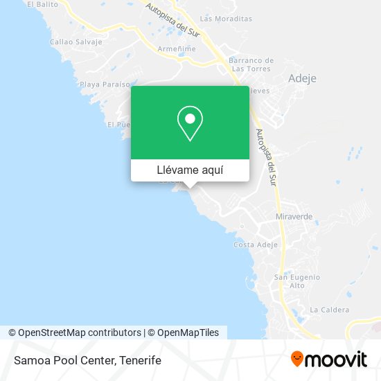 Mapa Samoa Pool Center