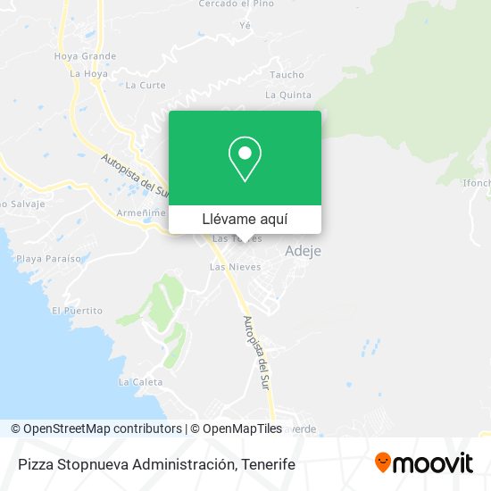 Mapa Pizza Stopnueva Administración