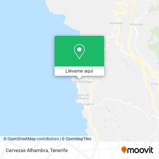 Mapa Cervezas Alhambra