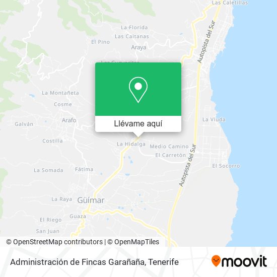 Mapa Administración de Fincas Garañaña