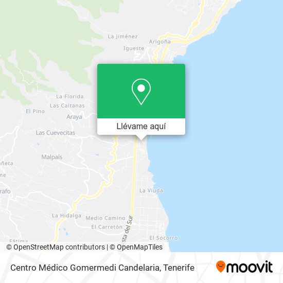 Mapa Centro Médico Gomermedi Candelaria