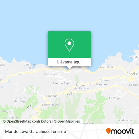 Mapa Mar de Leva Garachico